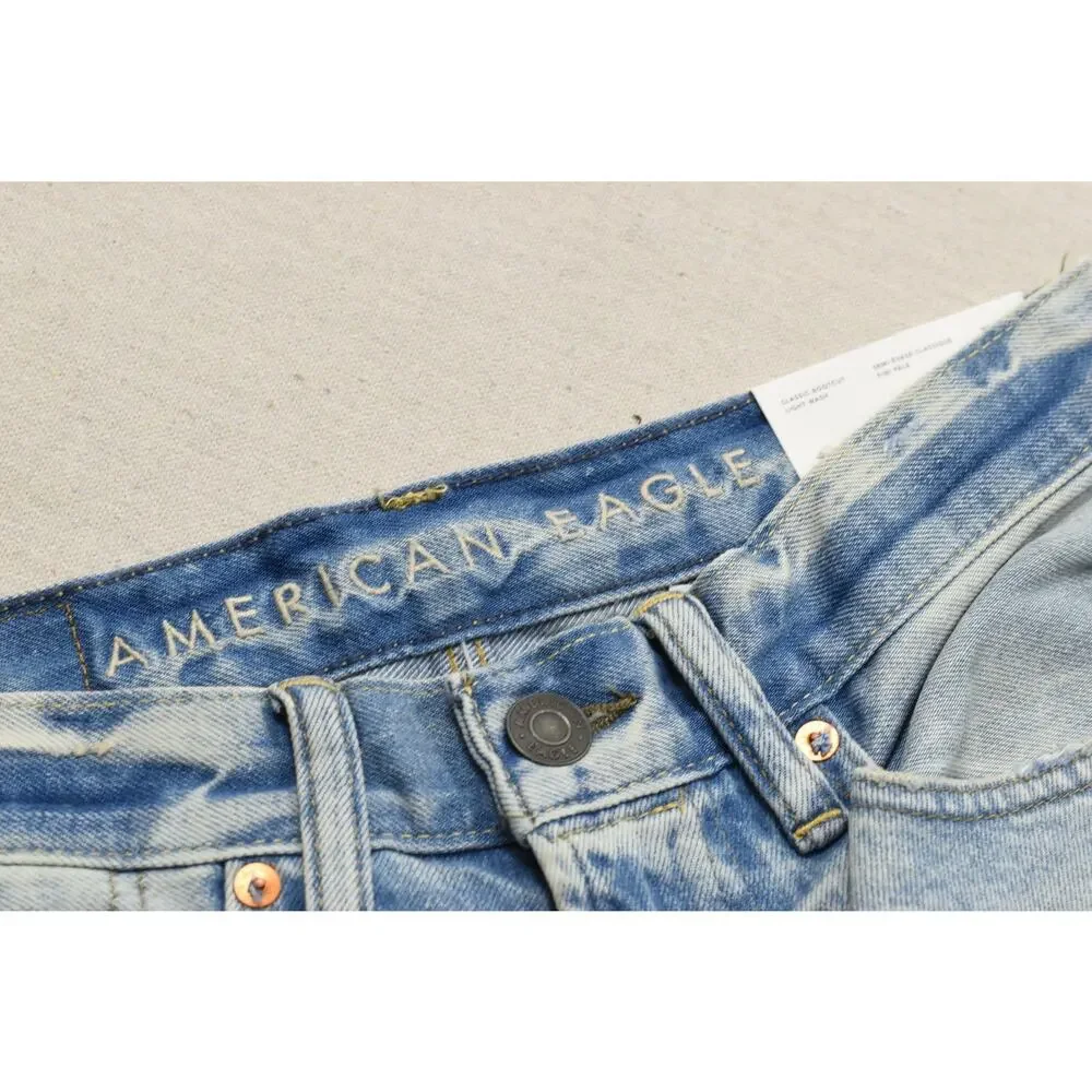 American Eagle Classic Bootcut Jeans Men's 29x30 Light Wash Denim 100% Cotton